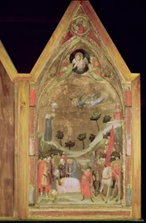 Das Martyrium des Heiligen Paulus, rechte Tafel des Stefaneschi-Triptychons, ca. 1320