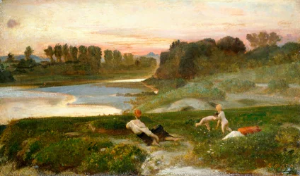 Abendzeit auf dem Bauernhof