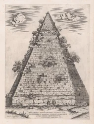 Speculum Romanae Magnificentiae: Pyramide des Caius Cestius, 1582