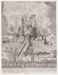 Speculum Romanae Magnificentiae: Das Girandola am Castel Sant