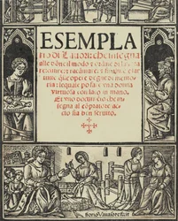 Esemplario di Lauori..., Titelblatt recto, 1. August 1532