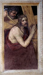 Jesus trägt sein Kreuz (Fresko)