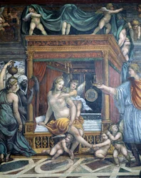 Die Hochzeit von Alexander dem Großen und Roxanne (Detail)