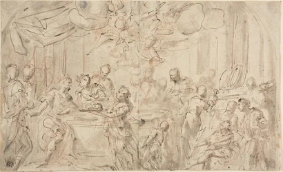 Salome mit dem Kopf von Johannes dem Täufer vor Herodes