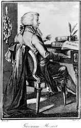 Wolfgang Amadeus Mozart, österreichischer Komponist, ca. 1784-1827