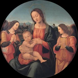 Madonna mit dem Kind und Engeln
