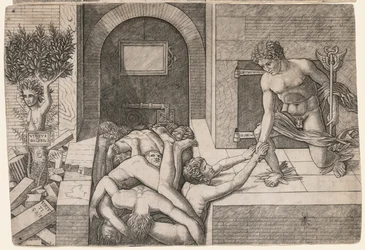 Allegorie der Rettung der Menschheit: Virtus Deserta, ca. 1500-1505