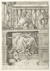 Der heilige Hieronymus in seinem Studierzimmer