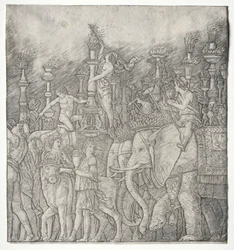 Die Triumphe Caesars: Die Elefanten