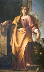 Heilige Martha und der gezähmte Drache
