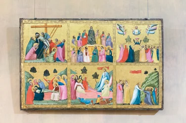 Episoden aus der Passion Christi, Giovanni Baronzio, Rimini, aktiv 1343-1345, Nationalgalerie für antike Kunst, Rom, Italien
