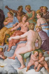 Die Versammlung der Götter (Detail)