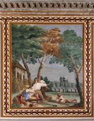 Gästeunterkunft, Raum der ländlichen Szenen: Die Rast des Bauern