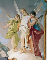 Abraham und die Engel (Detail)
