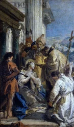 Giovanni Battista Tiepolo: Die Kommunion der Heiligen Lucia. Museo del Castello. Mailand