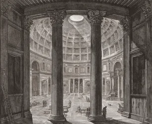 Innenraum des Pantheon, Rom, Italien