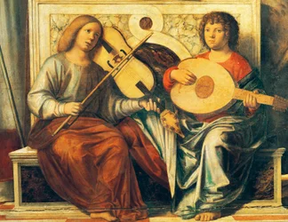Putten spielen Musikinstrumente