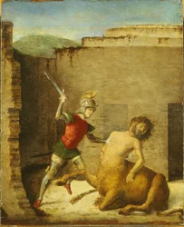 Theseus erschlägt den Minotaurus, 1505