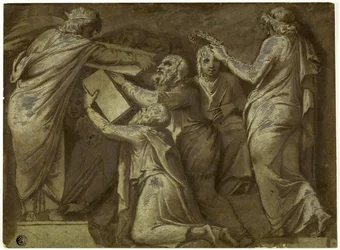 Numa Pompilius gibt den Römern die Gesetze
