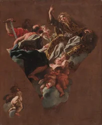 Skizze für "Die vier Propheten Israels" (für Il Gesù, Rom)