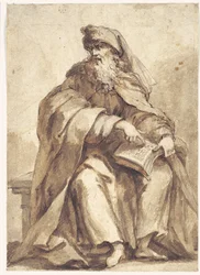 Sitzender Prophet