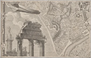 Neue Karte von Rom, herausgegeben von Giambattista Nolli im Jahr 1748, bekannt als La Pianta Grande di Roma