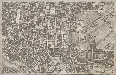 Neue Karte von Rom, herausgegeben von Giambattista Nolli im Jahr 1748, bekannt als La Pianta Grande di Roma