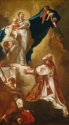 Madonna mit Kind erscheint dem heiligen Philipp Neri