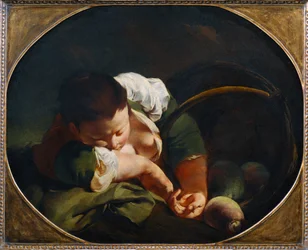 Schlafendes Bauernmädchen