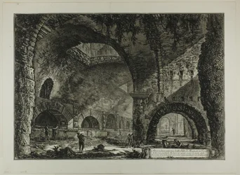 Eine weitere Innenansicht der Villa des Maecenas, Tivoli, aus Ansichten von Rom