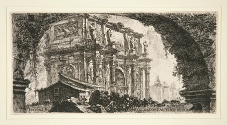 Arco di Costantino in Roma (Konstantinsbogen in Rom), aus Alcune Vedute di Archi Trionfali ed altri monumenti