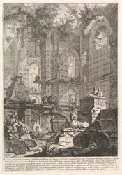Sepulkral-Kamera, erfunden und gezeichnet nach antikem Brauch und alter Pracht, ca. 1750