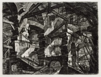 Der gotische Bogen (Blatt 14 in: Carceri d