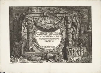 Frontispiz mit einer Gruppe ornamentaler Wandfragmente Zweites Frontispiz von 