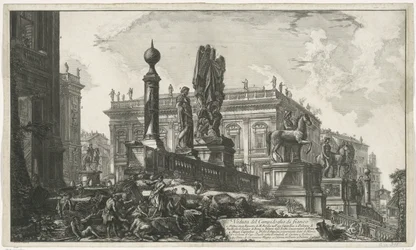 Piazza del Campidoglio von links gesehen