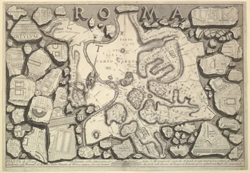 Plan von Rom..., aus „Le Antichità Romane“, ca. 1756