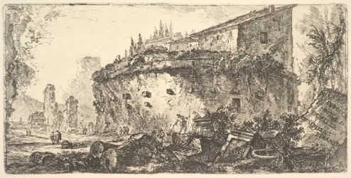 Tafel 18: Das Grab der Scipios Sepolcro della famiglia de Scipioni, ca. 1748