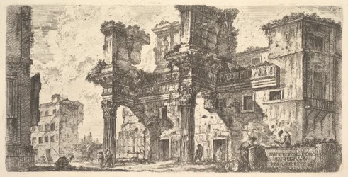 Teil des Forums von Nerva, ca. 1748