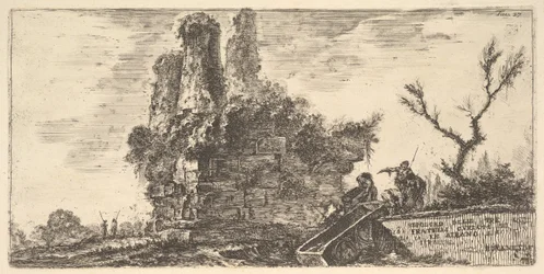 Grab der drei Curiatii-Brüder in Albano, ca. 1748