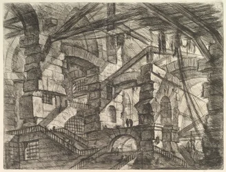 Der gotische Bogen, aus Carceri d