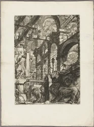 Die Löwen-Basreliefs, Platte 5 aus Imaginäre Gefängnisse