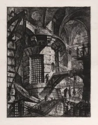 Der Runde Turm, Platte 3 aus Carceri