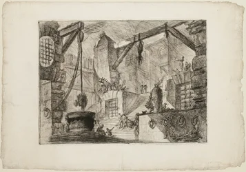 Der Brunnen, Platte 13 aus Imaginäre Gefängnisse