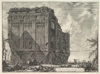 Der sogenannte Tempel der Salus, an der Straße nach Albano, ca. 1763