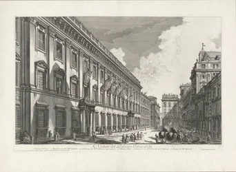 Veduta del Palazzo Odescalchi (Ansicht des Palazzo Odescalchi), aus Vedute di Roma