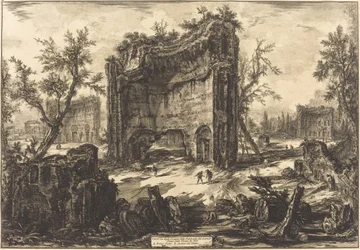 Ansicht ... der Thermen von Titus