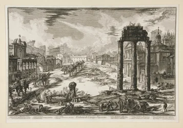 Ansicht des Campo Vaccino, aus Vedute di Roma
