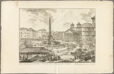 Ansicht der Piazza della Rotonda, aus Ansichten von Rom