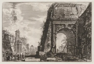 Ansichten von Rom: Der Titusbogen, 1776