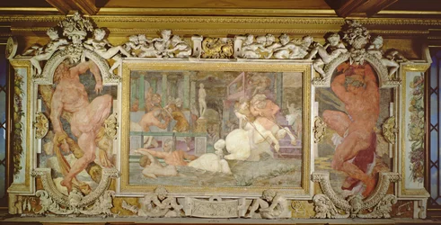 Die Erziehung des Achilles (Detail)
